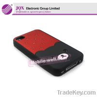 New arrival hot selling cell phone covers pc+tpu case for iphone 4