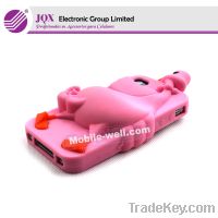 wholesales cell phone accessaries goose silicon case for iphone4