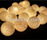 LED Cotton Balls String Lights for Christmas, Wedding, Halloween, Decoration