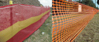 supply orange plastic warning fence for construction site, safety plastic barrier fence