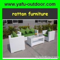 ALUMINUM FRAME PE RATTAN SOFA SET