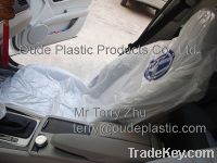 sell Disposable PE Car Seat Cover  Printing LOGO