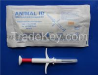sell RFID animal  microchip syringe, injector with glass tag for animal identification