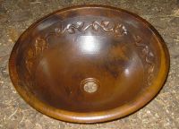 17" COPPER SINK 100% HAND MADE IN MEXICO