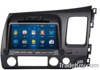 Left-driving Car gps navigation with DVD/Bluetooth for CIVIC