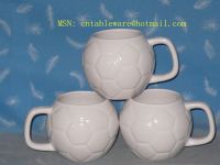ceramic football mug, ceramic mug