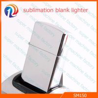 silver blank sublimation lighter with metal box DIY photo print customise lighter blanks fashion design siver metal lighter sale