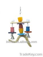 hot selling wooden loofah bird toys