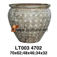 Ancient Rust Vietnam Pottery Planter