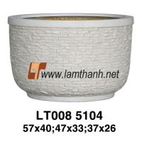 Large Poly Tile Cream Bowl