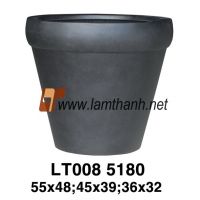 Solid Terrazzo Polyresin Pot