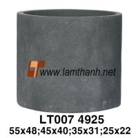 Round Cylinder Stone Fiber Cement Jar