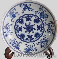 wholesale blue and white porcelain plates
