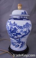 wholesale blue and white porcelain lamps