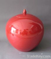 wholesale colored glaze porcelain jars