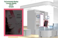 supermarket counter advertising display e-paper eink display system