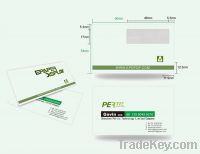 business card with electronic paper inserted e-paper name card display