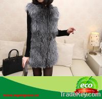 Sell Pretty Sexy Elegant Fashion Luxurious Silver Fox Fur Women Winter Coat