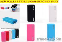 Sell Color wallet design power bank for smart phones, Iphones, DIM etc