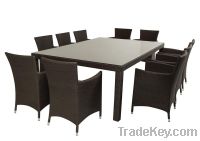 Rattan Dining furniture table and chair