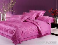 Sell Soft silk floss big jacquard weave bedding set