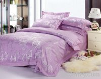 Sell Soft silk floss big jacquard weave fabric for bedding set