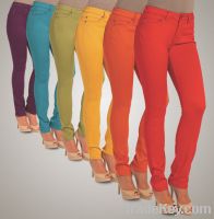 Women Colored Jeans Pant High Quality