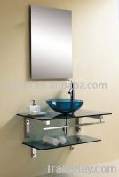 2013 modern glass counter top basin (06818)