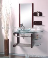 Economic high quality tempered Modern wall Mounted glass basin 88003