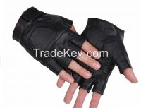 geniune leather goatskin fingerless bicycle, motorcycle , driving, sports glove
