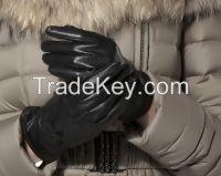 women genuine sheepskin cold weather insulated winter glove