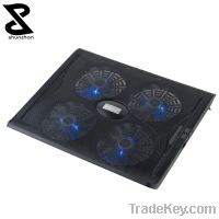 2014 popular notebook cooling pad with four fans in good quality