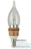 sell 3W LED candle bulb led candle bulb for chandelier 360 degree glow