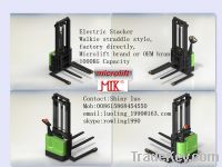 Straddle Electric Stacker factory, 1000kg Capacity