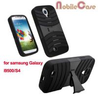 Sell Hybrid  silicone  protector cover case with kickstand for samsung galaxy S4/i9500