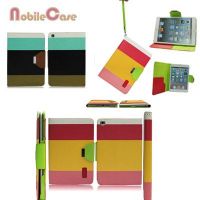 three- color flip case with stand for ipad mini