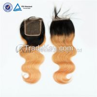 XBL Hair 2015 New Arrival Ombre Color Closure