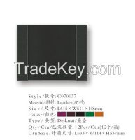 Leather desk writting pad of office supplies stationery set
