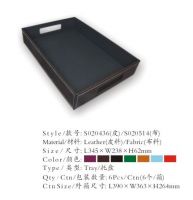 A4 file Leather Tray for letter memo collection