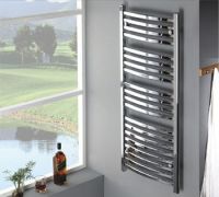 KMA0308C Steel Ladder Curved Towel Warmer, Towel Radiators