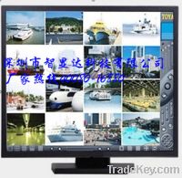 19-inch HD 4-channel CCTV LCD Monitor with 1, 280 x 1, 024-pixel, VGA/AV