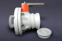 CD 3" PP Butterfly Flange Valve with Anti-suction device