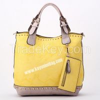 Sell Shoulder Rivet Studded Handbag Stitching Bag