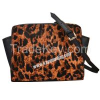 Horse Fur Bags Leopard Print Handbags