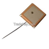 25x25x4mm GPS ceramic antenna with I-PEX, 1.13mm coaxial cable