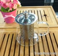 Borosilicate glass teacup