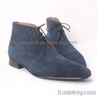 Supply Blue Ankle Suede Sell Leather Boots Men's Lace-Ups Goodyear