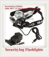 SecurityIng Outdoor Waterproof CREE XM-L T6 1600Lm LED Bicycle Light &
