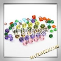 Lab created Cubic zirconia Synthetic color stone common and special shapes for silver jewelry