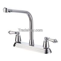 New Fashionable Two Handle Brass Basin Faucet